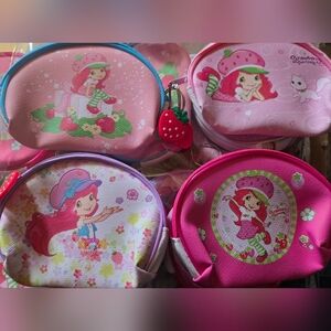 Kids Strawberry Character Coin Purses - Pink and Purple